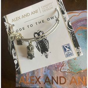 Alex and Ani “Ode to the Owl” Charm Bracelet
